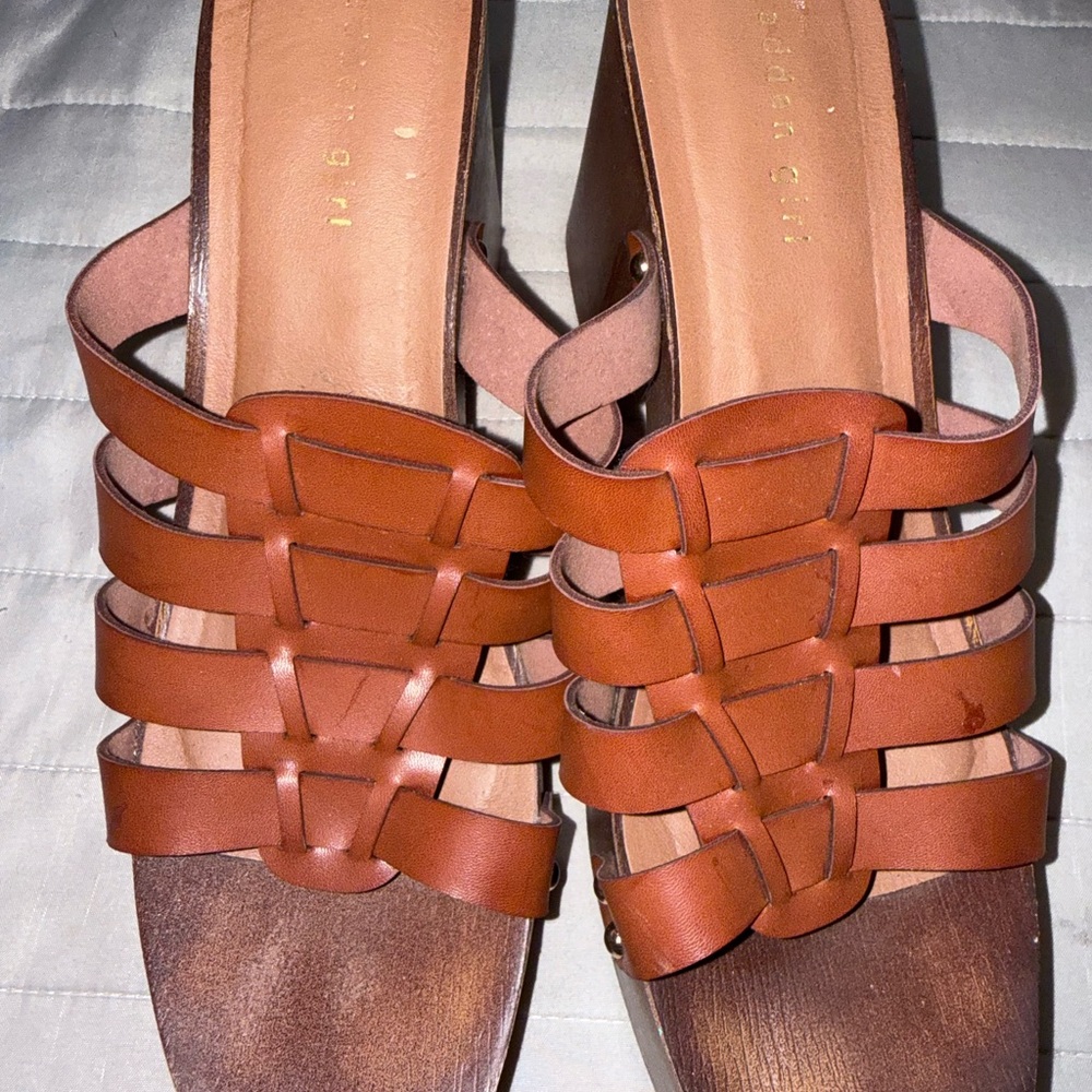 Madden Girl Brown Strappy Sandals